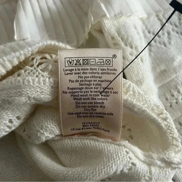 La Maille Sézane Tilla Jumper Sweater - White Ivory - Size XS - Picture 11 of 14